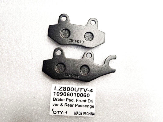 ODES 800cc Brake Pad Front Driver Rear Passenger LZ800 UTV UTV-4 10906010060
