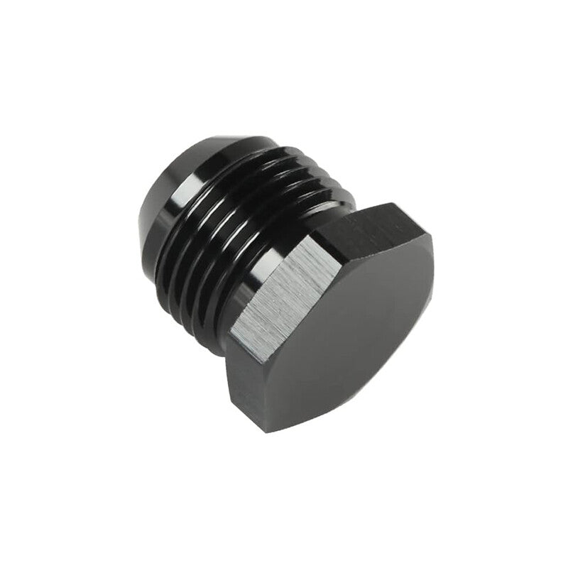 8AN Male Flare Bolt Blanking Plug End Cap Lock Nut Fitting Adapter Hex Black AN8