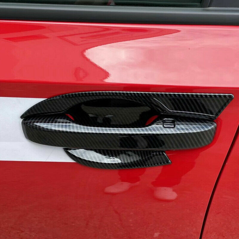 for Honda for Civic 11th Gen 2022-2023 Carbon Fiber Exterior Door Handle Cover Trim