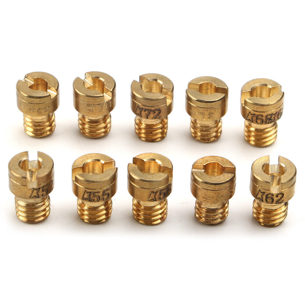 10PCS Carburetor Main Jet For Puch Maxi Z¨¹ndapp 52/55/58/60/62/65/68/70/72/75