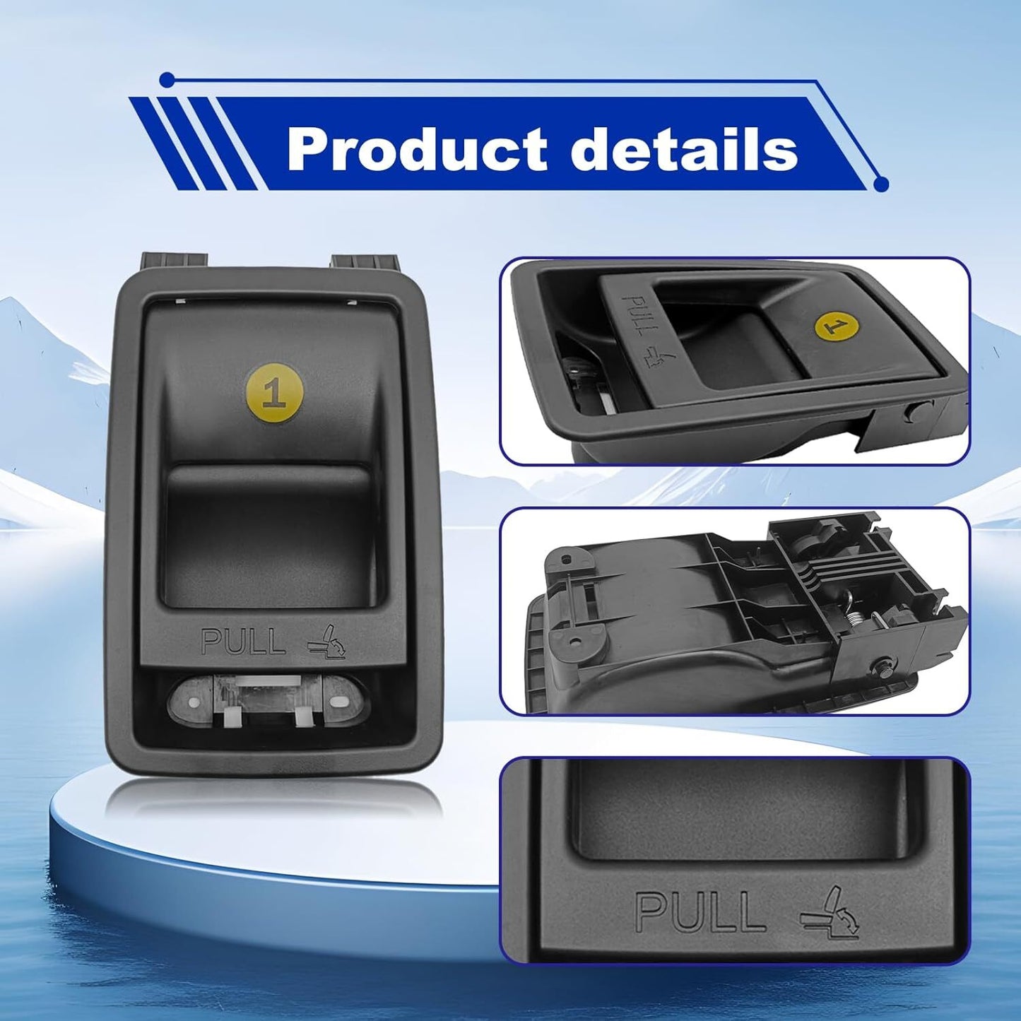 Gray Fit for Toyota for Sienna 2014-2018 Folding Rear for Seat Back Release Latch Handle