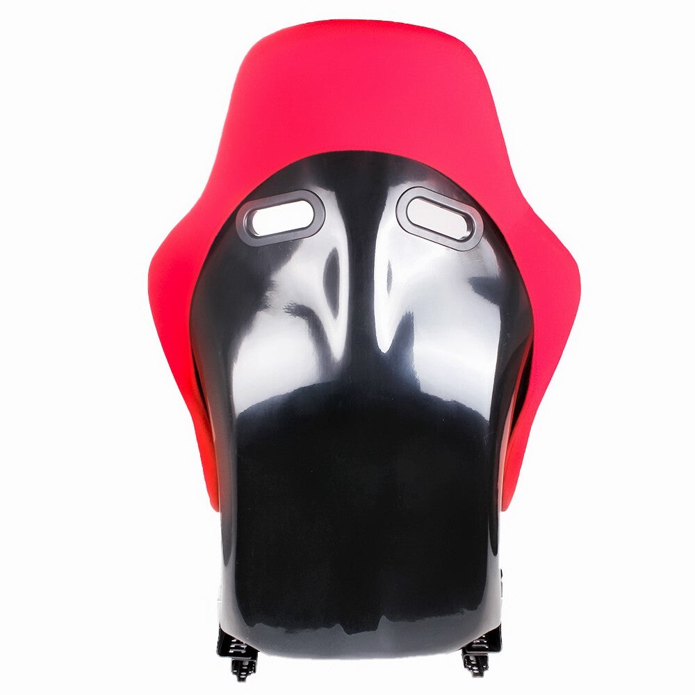 Red 1 X Universal Racing Adjustable Bucket Reclinable Seats  Slider Rail