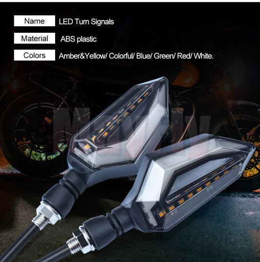 LED Turn Signal Lights Blinker IndicatorsFit for ZX6R ZX9R ZX12R ZX10R ZX7RR H2