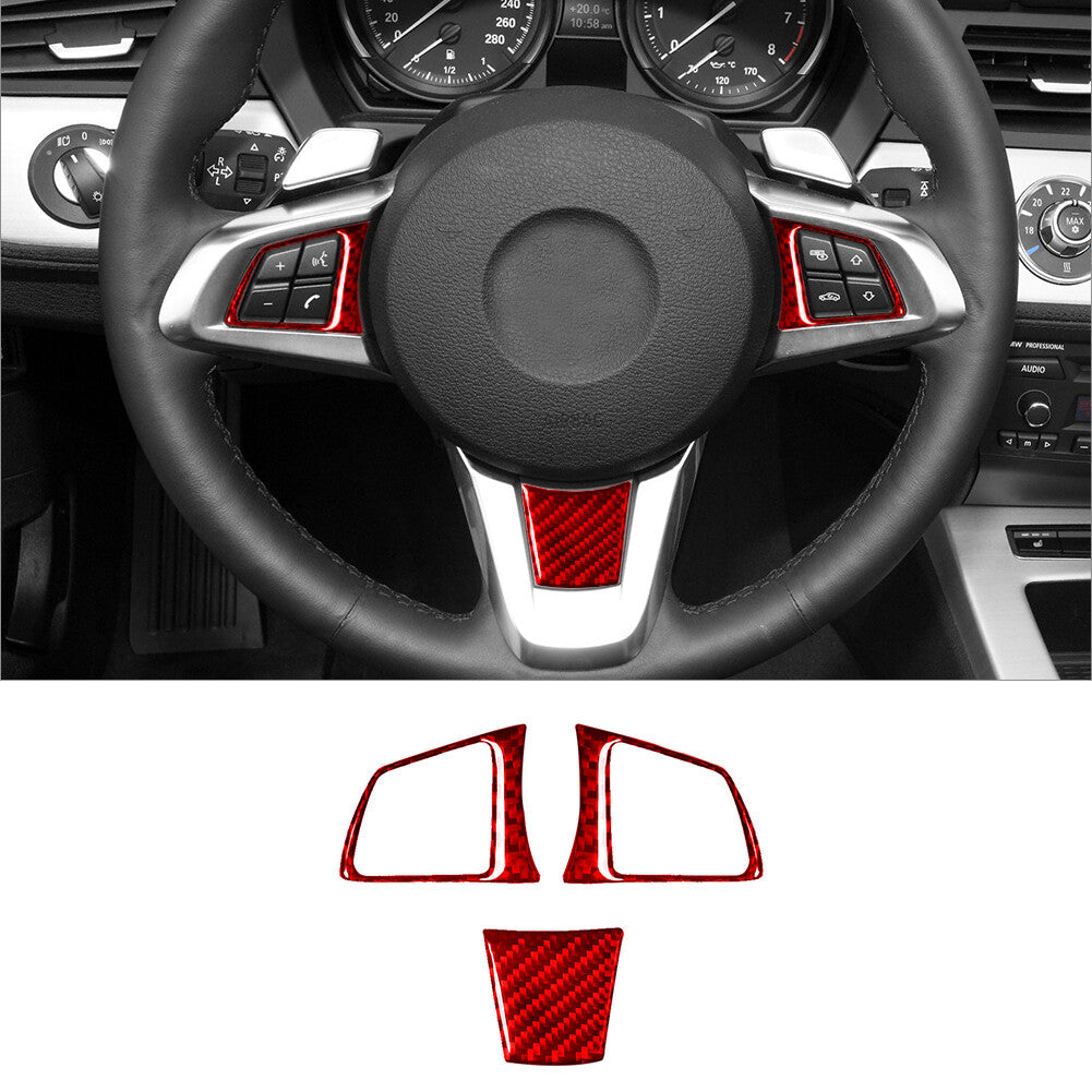 37Pcs Red Carbon Fiber Full Interior Kit Cover Trim for BMW Z4 E89 2009-2016
