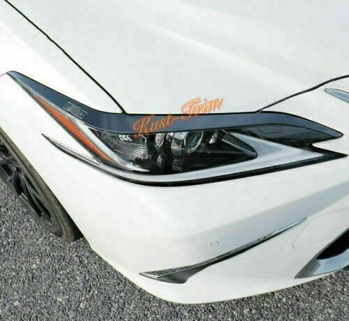 for Lexus ES350 ES300H 2019-2022Black Titanium Front Headlight Lamp Eyebrow Trim