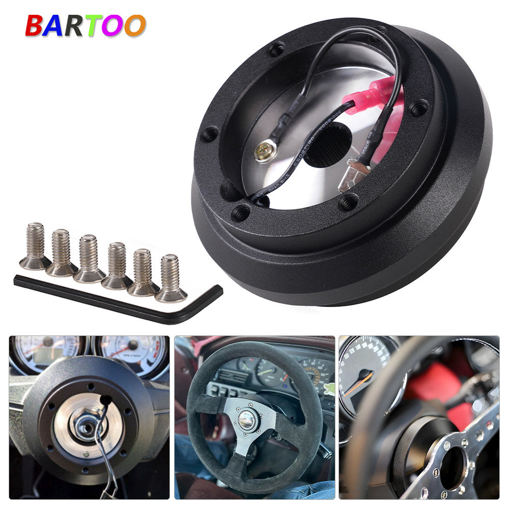 190H Aluminum Steering Wheel 6-Hole HUB Adapter Kit for 87-91 Prelude
