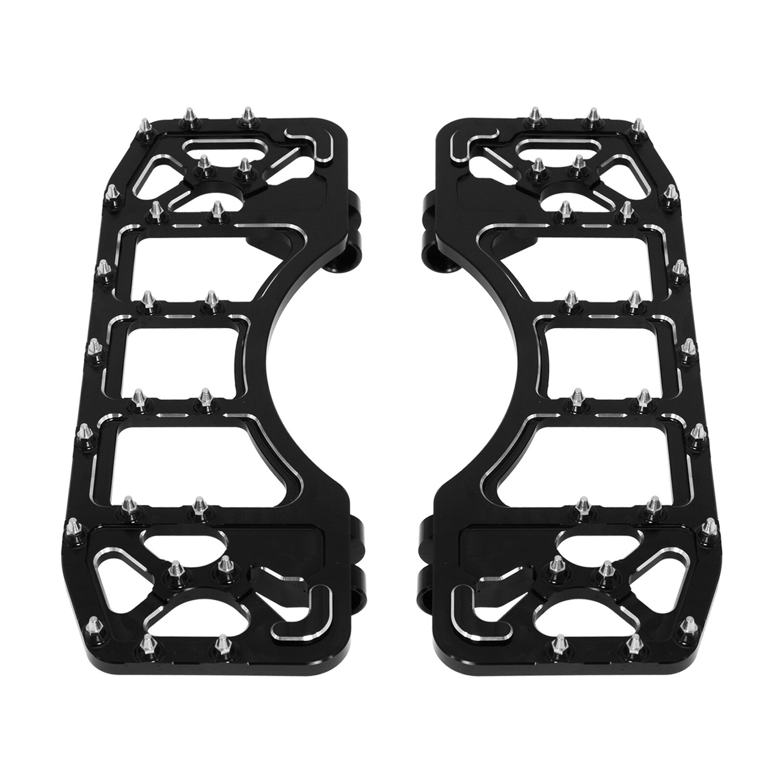 Black MX Anti-Skid Foot Pegs Floorboard for Harley Touring Electra Road Glide