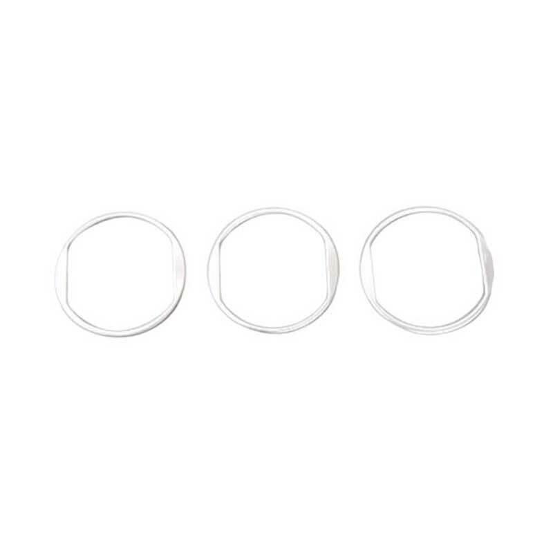 Fit for Ford for Mustang 2015-2022 Matte Silver Dashboard Upper Air Outlet Vent Ring