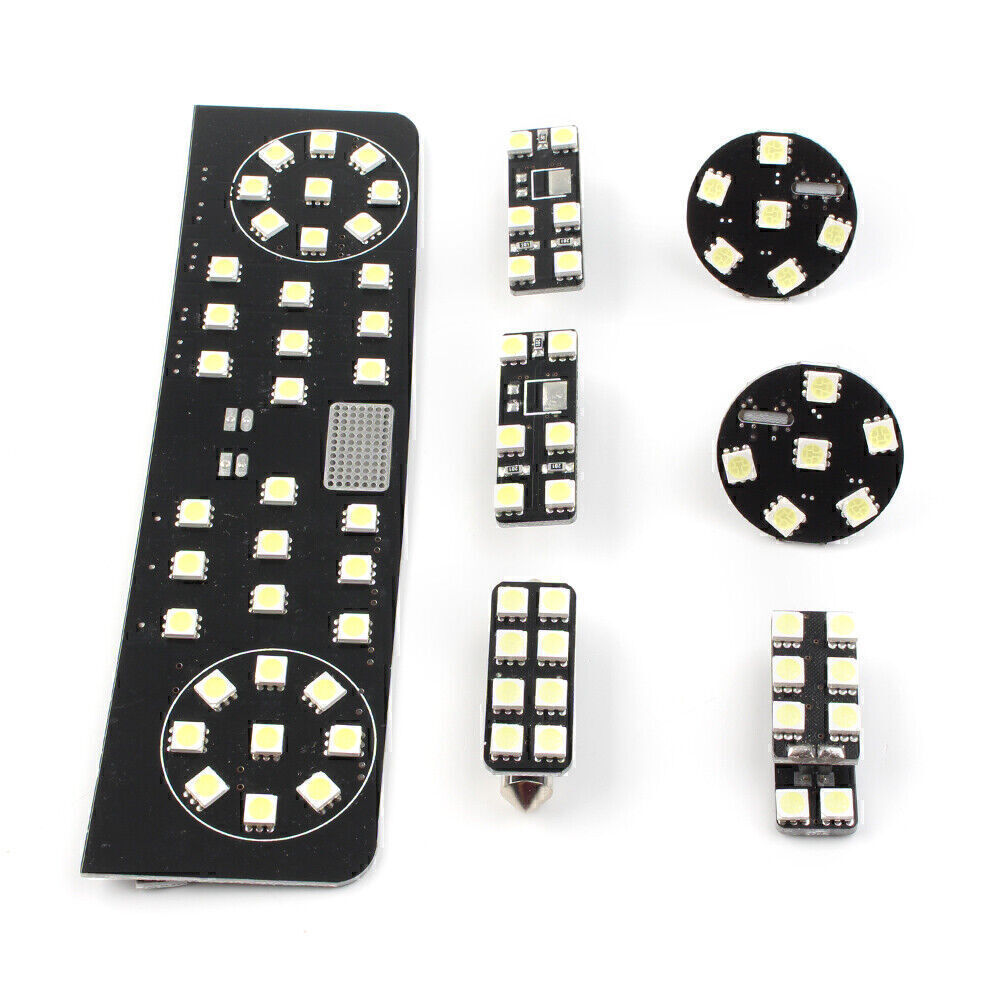 7x Bright White Car Interior Dome Map Reading Lights Bulbs Kit for VW for Golf 6