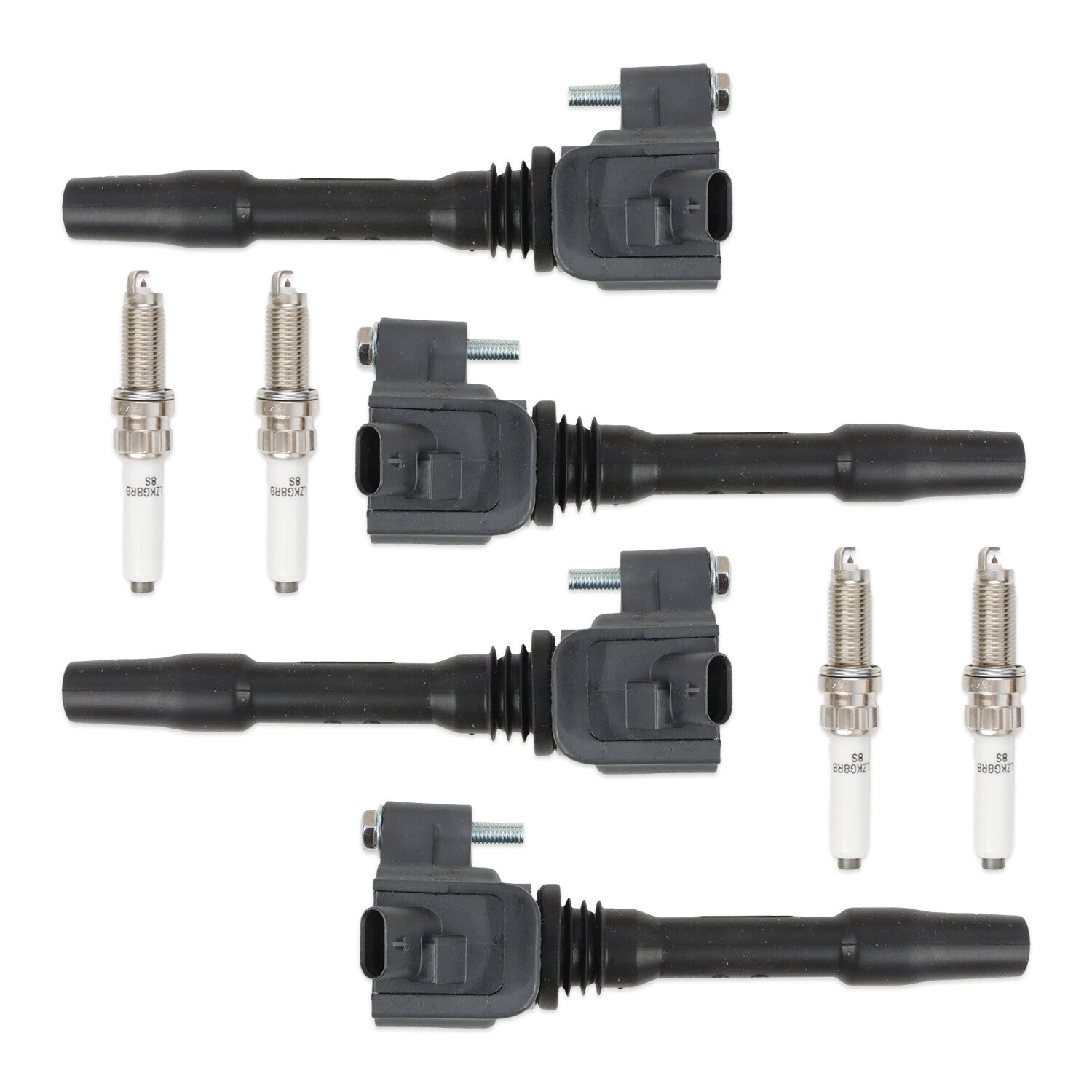 4Pcs Ignition Coil + Iridium Spark Plug for BMW 230i/230i xDrive/430i/430i UF750