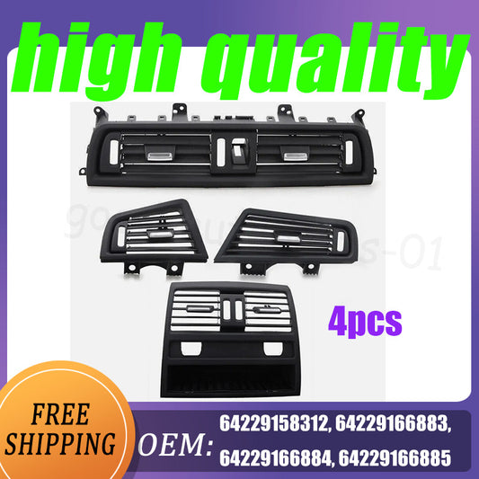 1 set of front ventilation center dashboard AC grille kit for BMW F10 F11 520i 528i 535i