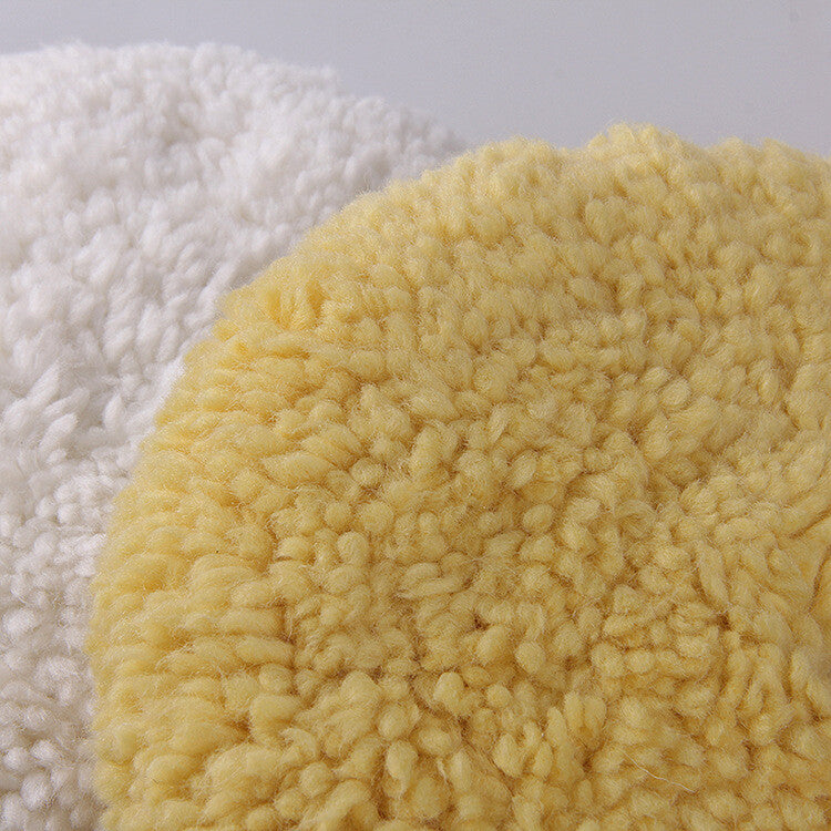 7-inch Wool Polishing Pad, Natural Wool Double-Sided Composite Cutting Pad, Polishing Machine