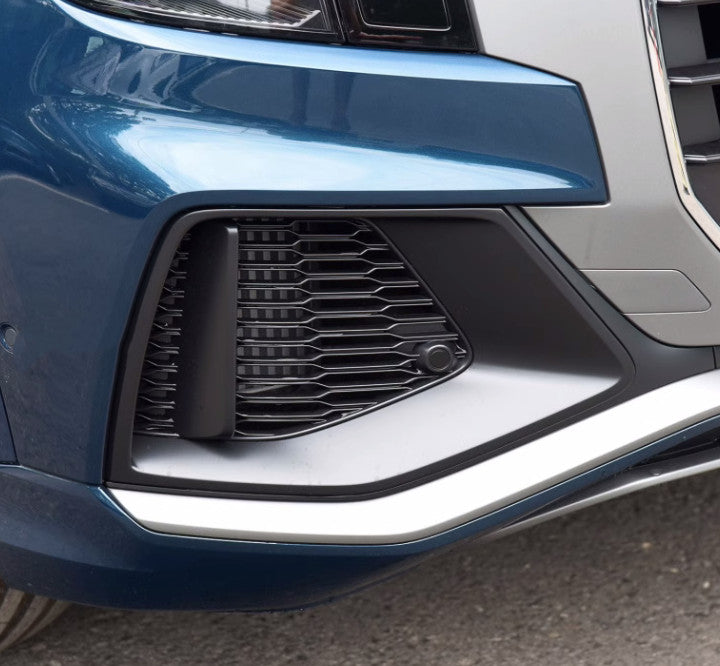 for Audi Q8 2019-2023 Right Side Front Bumper Fog Light Black Cover Trim Replace