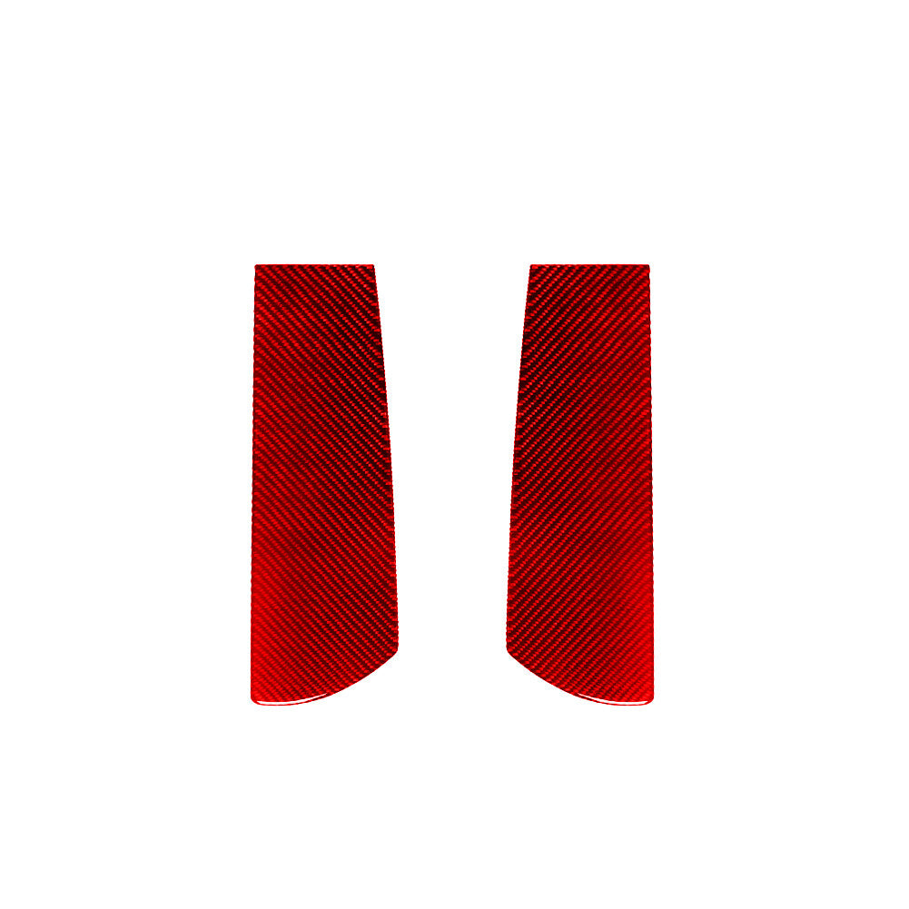 Red Interior Carbon Fiber Center Armrest sides Trim Cover for Toyota for Camry 12-14