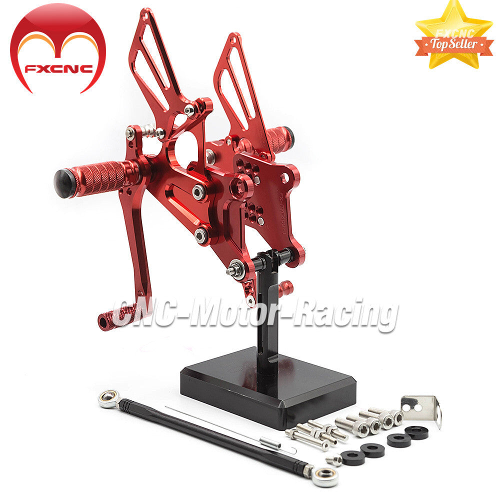 CNC geared feet and footrest adjustment for Honda VFR400 NC30 and RVF400 NC35