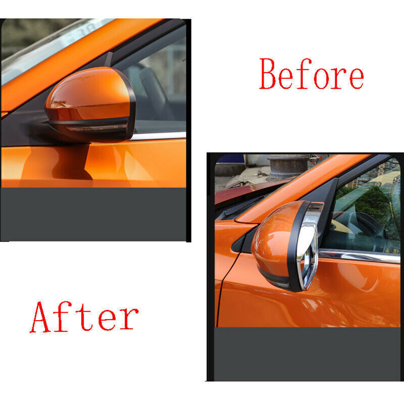2X ABS Chrome Rearview Mirror Rain Eyebrow Frame Trim for Nissan Sentra 20-2023