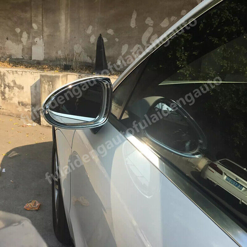 for Porsche Macan 2014-2018 Chrome ABS Rearview Mirror Rain Eyebrow Frame Trim
