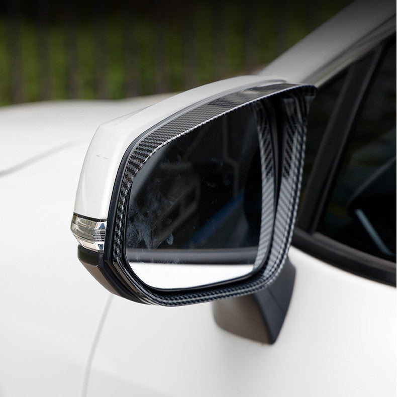 For 2018-22 for Toyota CHR C-HR Carbon Fiber Rearview Mirror Rain Eyebrow Trims 2PCS