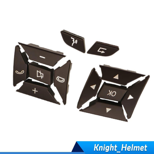 Steering Wheel Control Button Cover Cap LHRH for Mercedes-Benz W204 W212 Brown