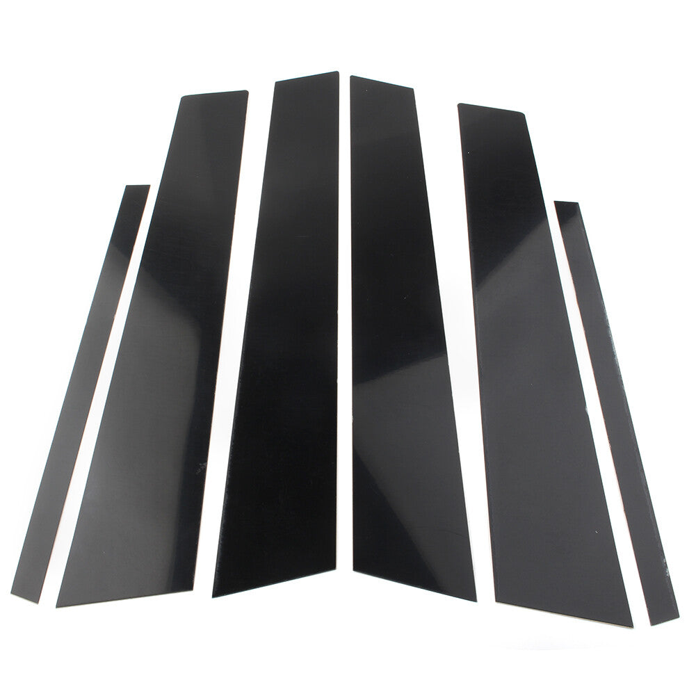 6pcs Black Pillar Posts Door Trim Covers for BMW 3-Series F30 2012-2015 2014 13