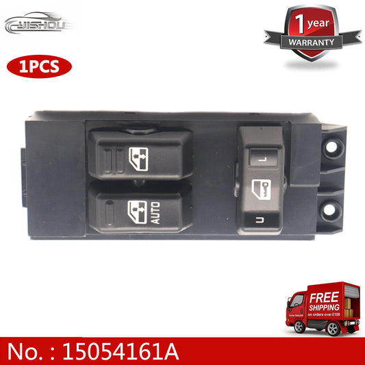 Suitable for 1999-02 for Chevrolet Silverado Master Power Window Switch, front left, black, model 15054161