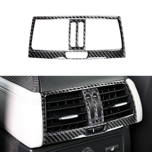 2x Carbon Fiber Rear Vent Outlet Cover Trim for BMW X5 E70 X6 E71 2008-13 Type C