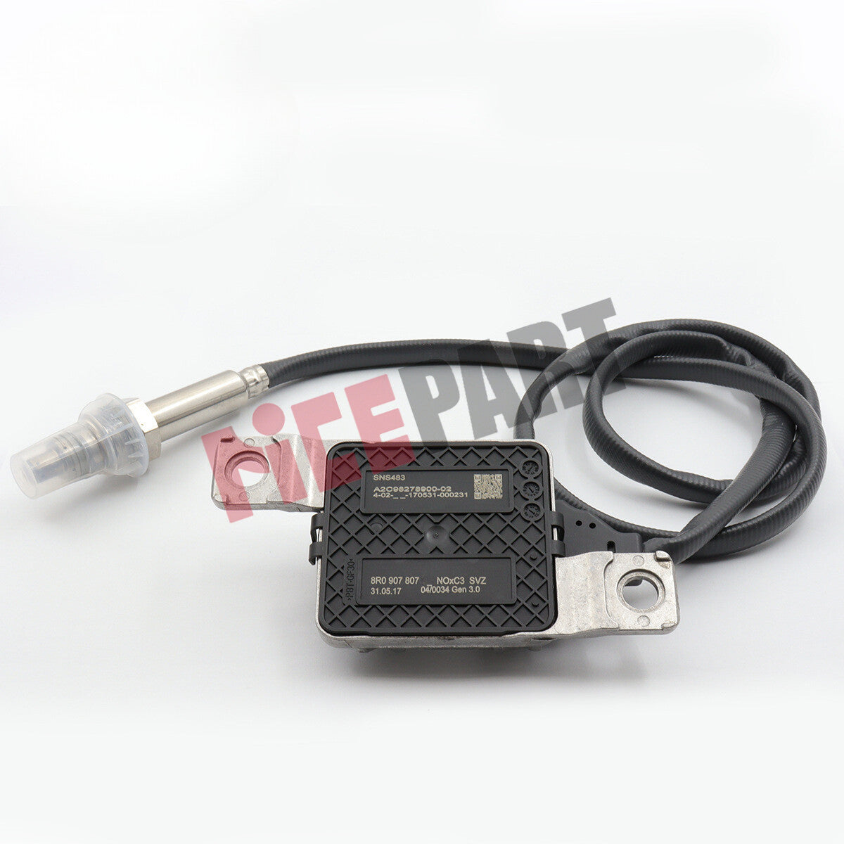 The 8R0907807R NOx sensor is compatible with 95860680710, 95860680751, and 95860680711.