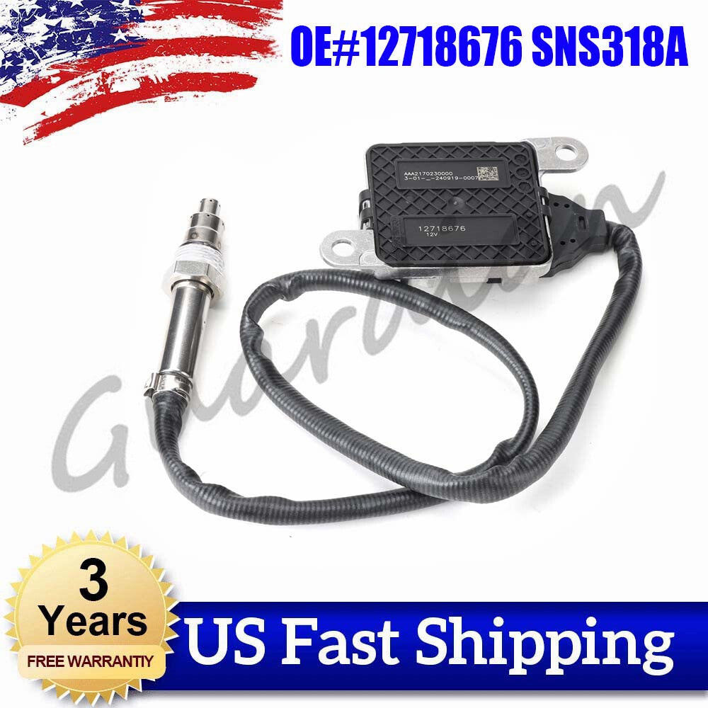 1-piece NOx sensor 12718676, new, compatible with G.M. for SIERRA 2500HD 2017, 2018, 2019