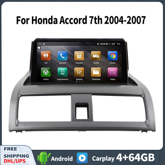 for Honda for Accord 7th 2004-2007 Stereo Android Auto Carplay Car Radio GPS Screen