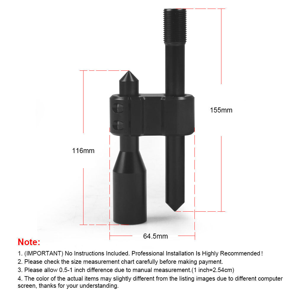 Adjustable height lever shifter extended car gear transmission extender + 3 adapters