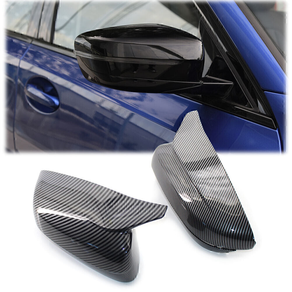 Carbon M Style Rearview Side Mirror Cover Fit for BMW 3 Series G20 G30 2017-2020 19