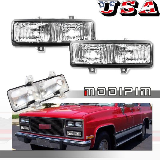 Transparent corner parking light lens for Chevrolet for GMC pickup trucks and SUVs