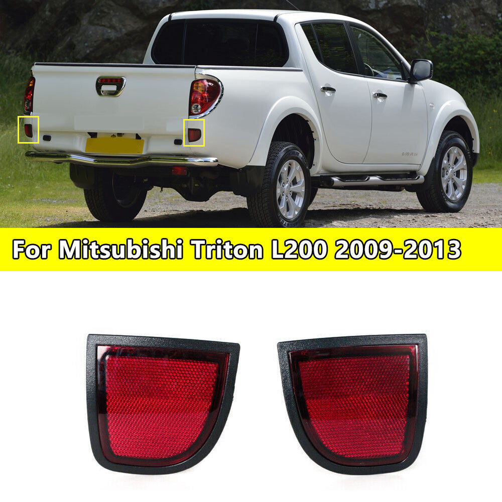 for Mitsubishi Triton L200 2009 2010 2011-2013 Rear Reflector Tail Lights 1Pair