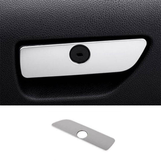 for Co -Pilot Storage Box Handle Cover Trim for Ford Explorer 2011-2019 Matte Silver
