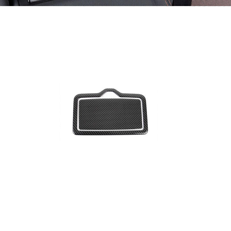 for Audi Q5 2018-2024 Carbon Fiber Look Inner Rear Water Cup Panel Cover Trim 2P