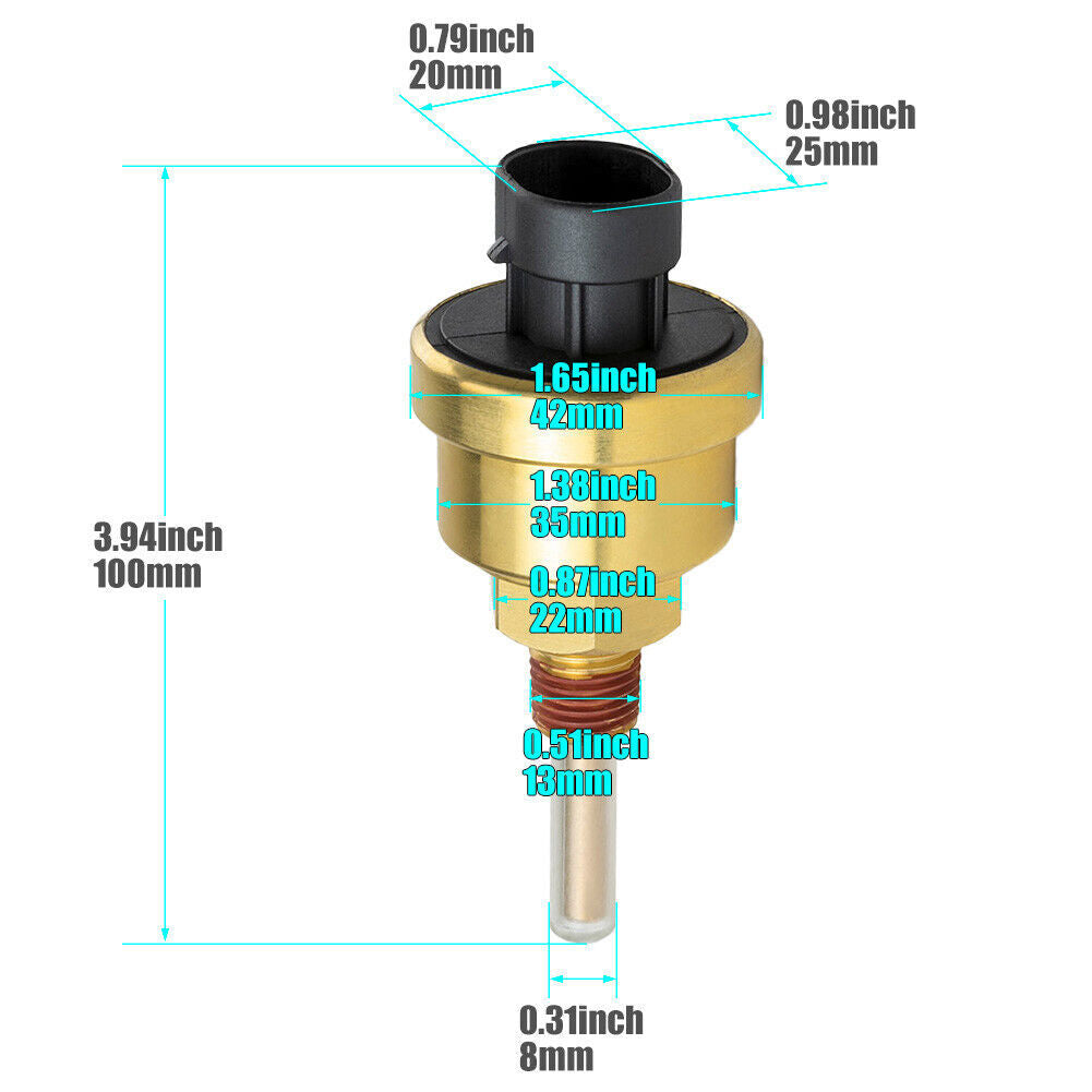New for Kenworth K100 T2000 T300 T600 T660 4903489 Coolant Fluid Level Sensor
