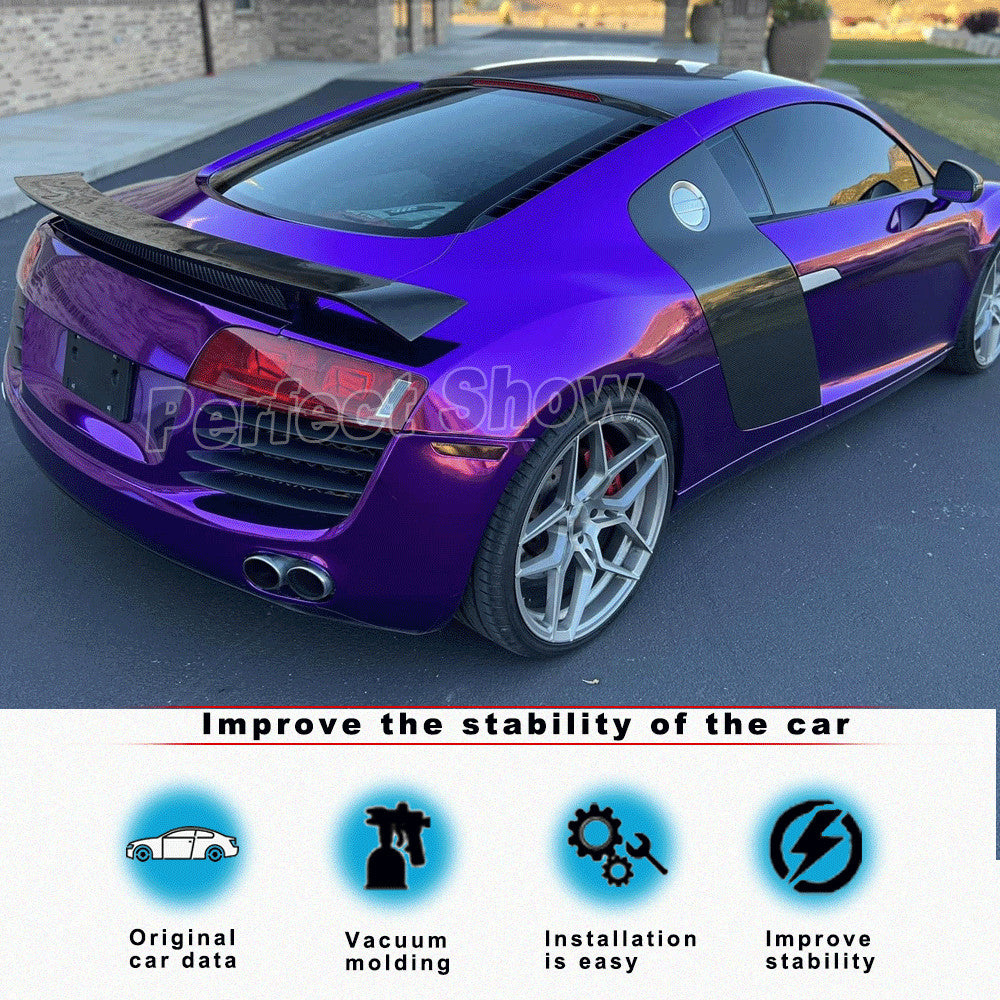 For 2008-2015 for Audi R8 V8  V10 Carbon Fiber Door Fender Side Panel Blades Scoop
