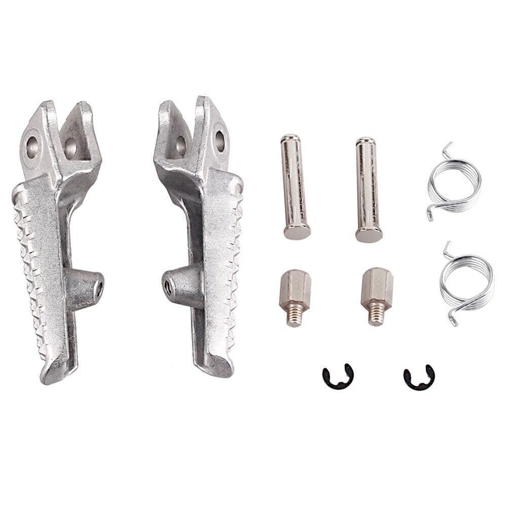 Front Bracket Foot Pegs Footrest Set for Honda CBR600RR CBR1000RR CB1000R Silver