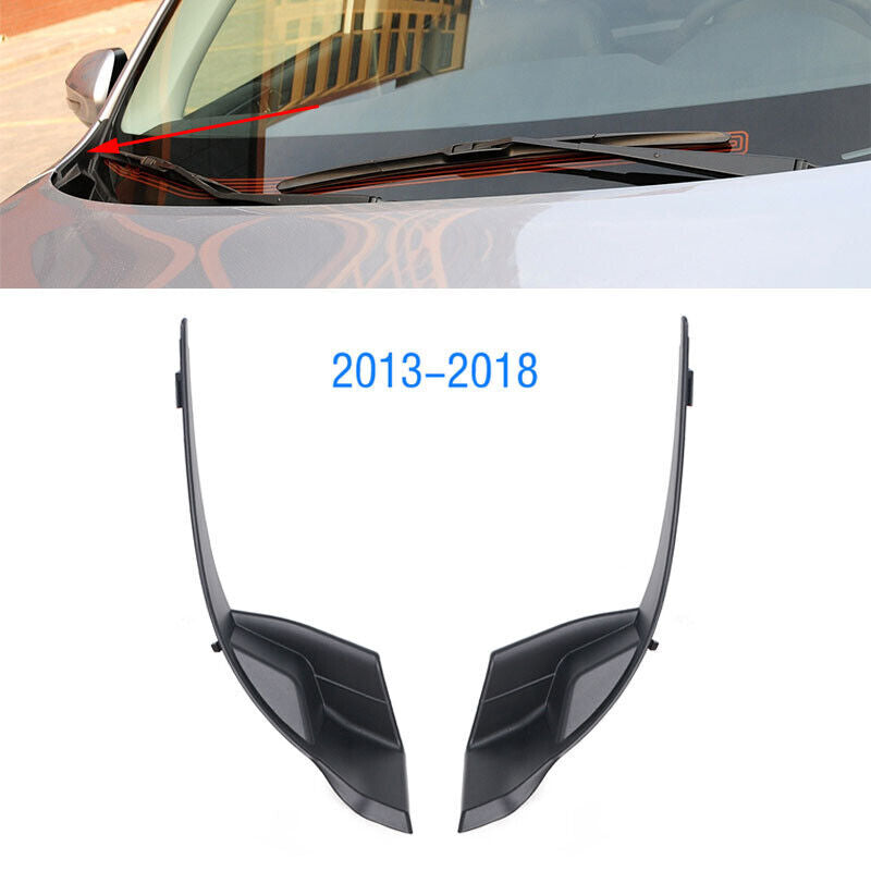 2PCS Front Windshield Wrap Wiper Corner Trim For 2013-2018 for Subaru Forester SH SJ