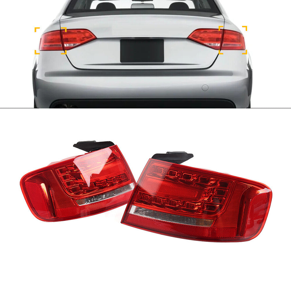 Rear Tail Signal Light Outer Brake Stop Warning Light for Audi A4 S4 B8 Sedan