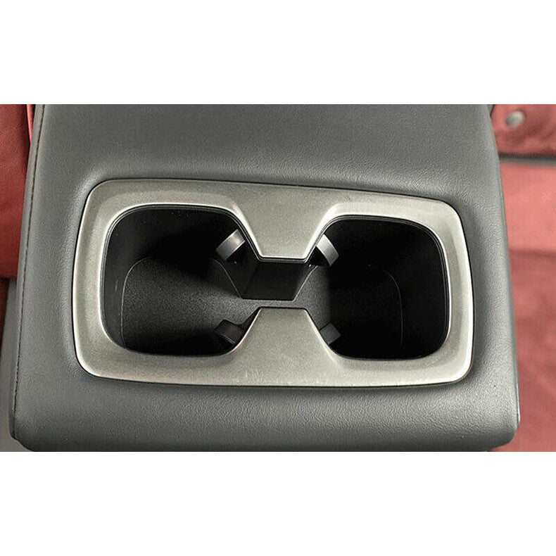 for Lexus NX 250 350 450h 2022-2024 Silver Rear Water Cup Holder Frame Trim