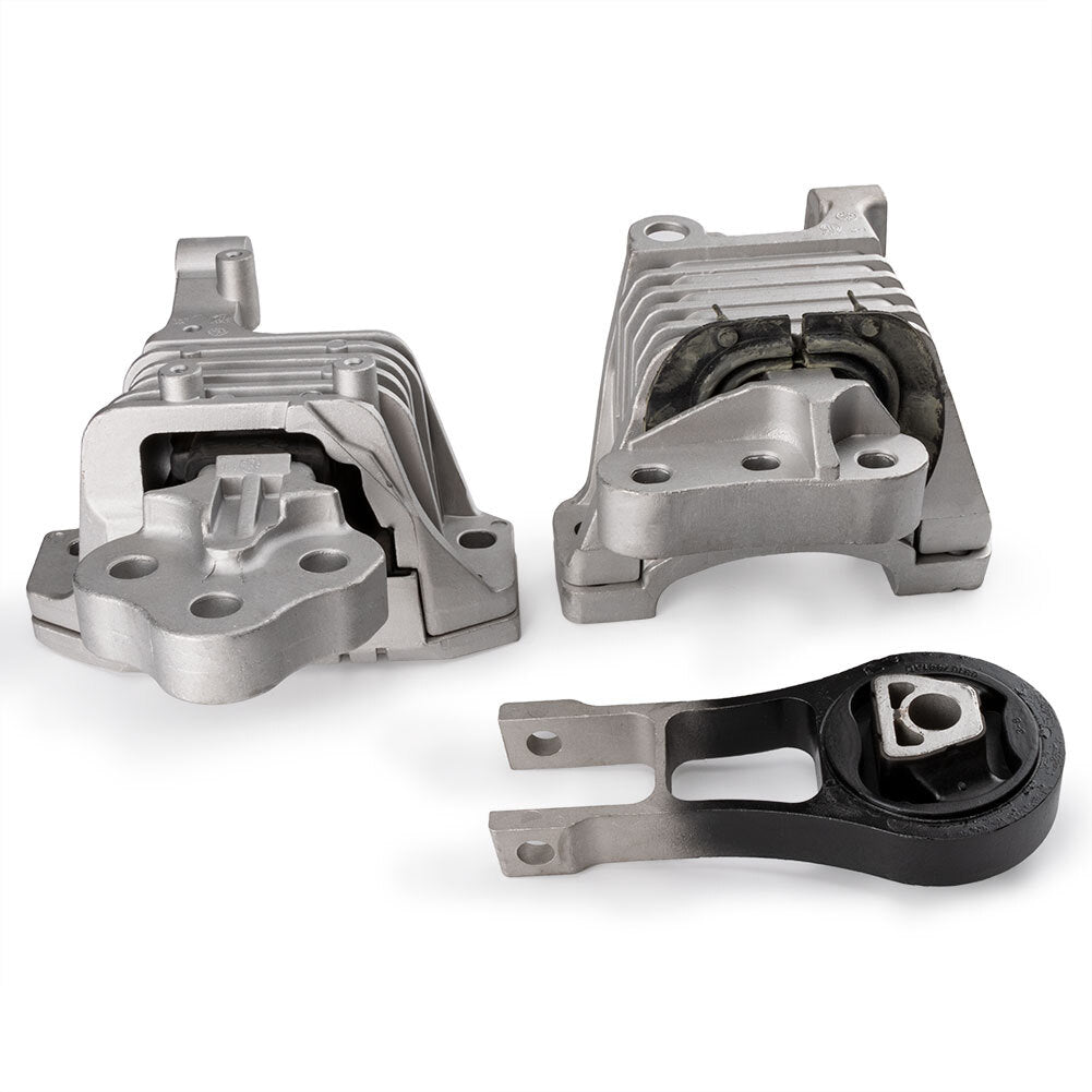 3x 68192831AF Engine, Motor, and Transmission Mount Kits for Jeep Cherokee 2.4L 14-19