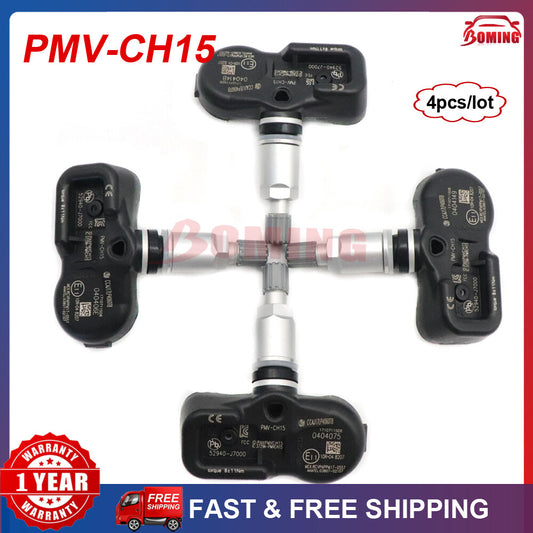 4PCS TPMS PMV-CH15 for KiA Forte Cerato Koup K3 Tire Pressure Sensor 52940-J7000