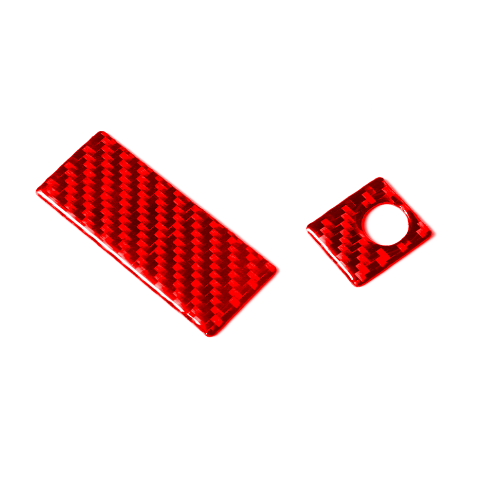 Red Carbon Fiber for Co -pilot Handle Box Cover Trim for Suzuki Grand Vitara 2006-13