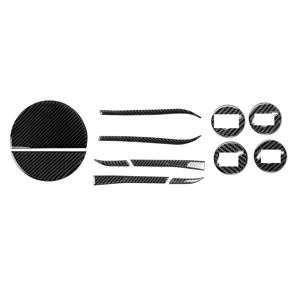 12Pc Carbon Fiber Exterior Full Set Decorative Trim Kit for Ford for Mustang 2015-23