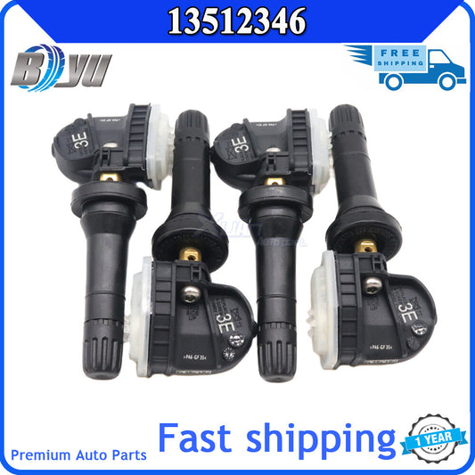 4-piece Tire Pressure Monitoring System (TPMS) Sensor Kit 13512346 for GimChevrolets