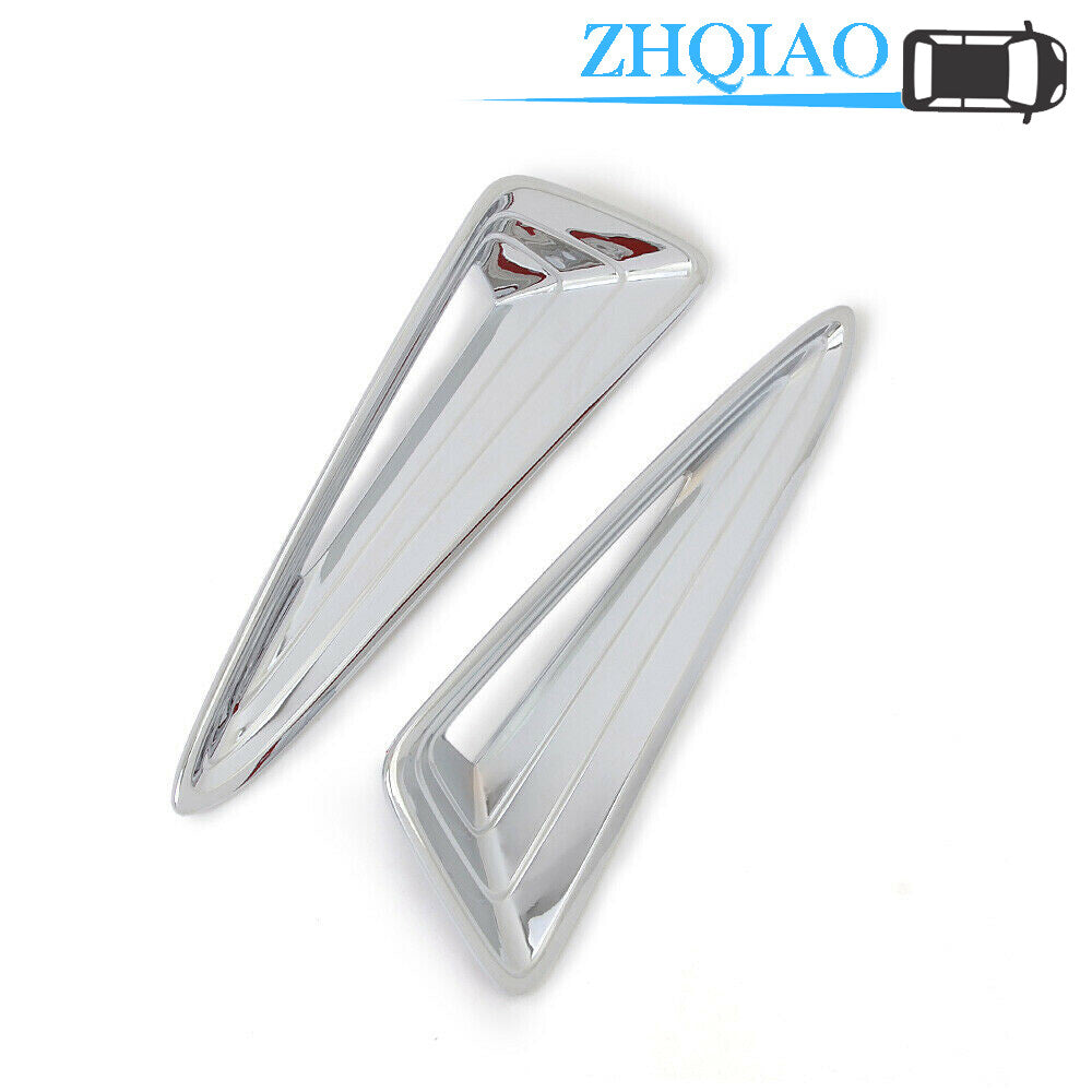 Pair Chrome Front Fog Light Grille Side Lamp Cover Trim Fit for Toyota Chr C-hr 2018