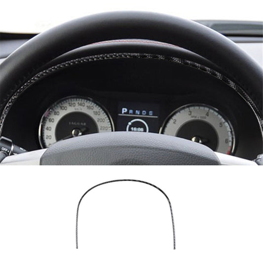 Dashboard Frame Decorative Trim Strip Cover Carbon Fiber for Jaguar XF 2009-2011