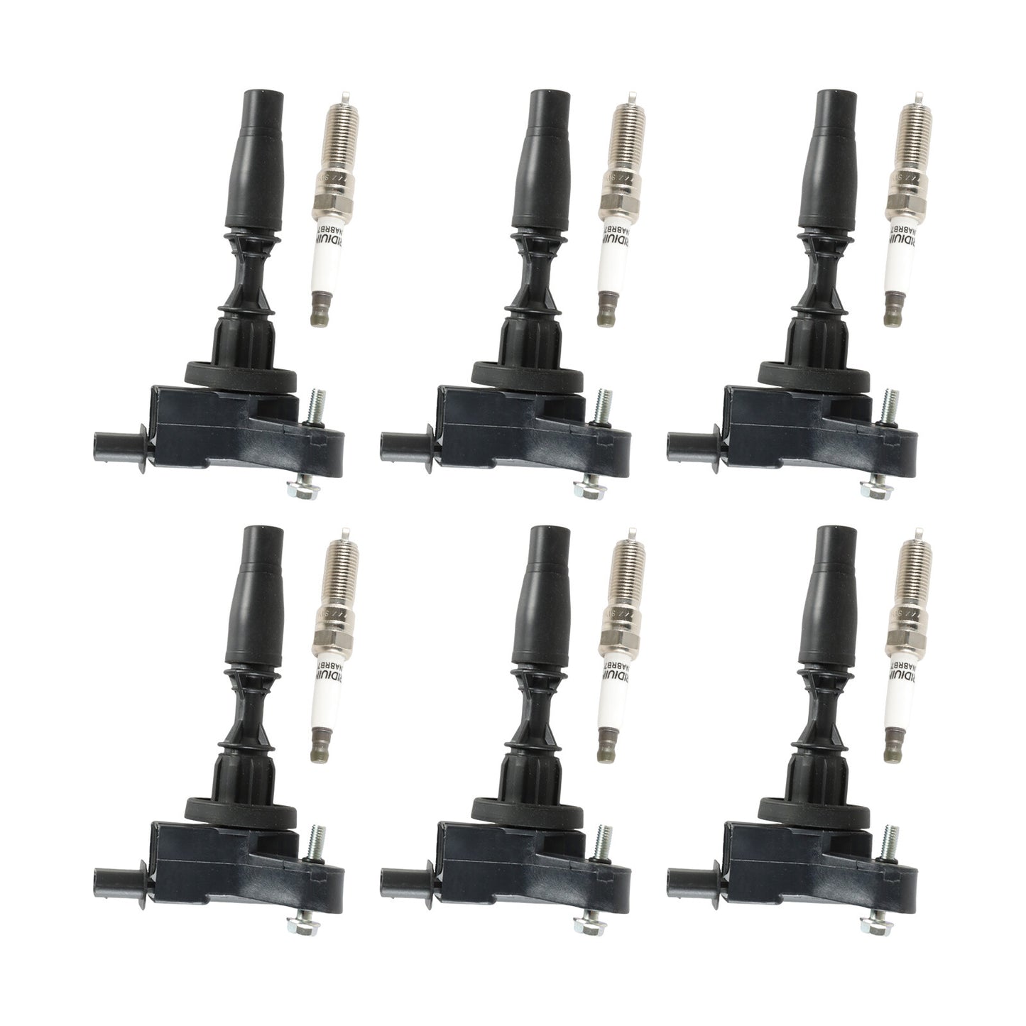 6x Ignition Coils  Iridium Spark Plugs For 2016-2020 for Cadillac ATS CT6 CTS XT5
