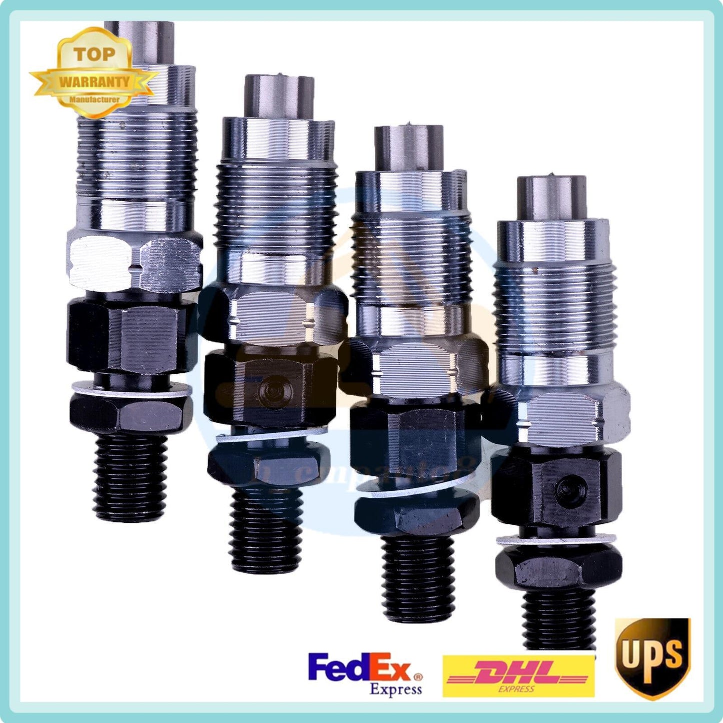 4X Fuel Injector w/093500-3190 for Mitsubishi S4E S4S 4DQ50 Engine